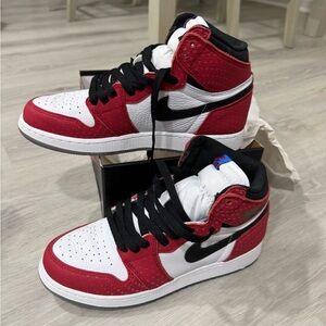Nike Air Jordan 1 High Red and White Sneakers